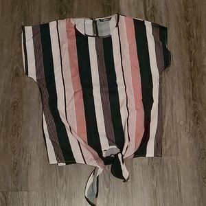 SHEIN keyhole t shirt